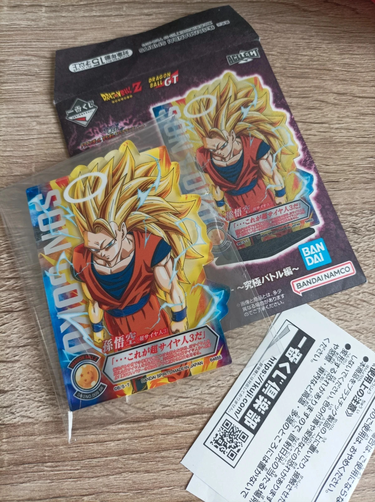 Petite figurine Acrylique Son Goku Super Saiyan 3 Bandai Ichiban Kuji
